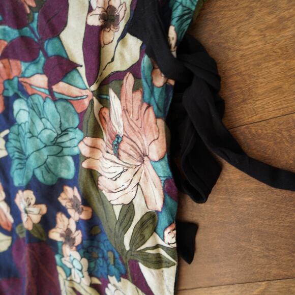 Zara Basic Collection Size XS Multicolor Floral Print Shirt Dress‎ - Picture 6 of 8